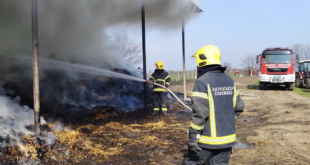 Požar zahvatio veću količinu sena u Ravnom Selu