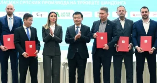 Potpisan sporazum o plasmanu srpskih proizvoda u kinesku provinciju Šandong