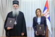 Milica Đurđević Stamenkovski i mitropolit Teodosije potpisali sporazum o podršci ugroženima na KiM