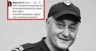 Biljana Lukić relativizuje smrt policajca Vasilija Lalovića: Umesto osude targetiranja, napad na Dačića