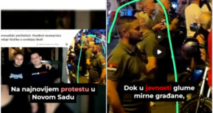 Osuđeni pripadnik „Nacionalnog stroja” na protestu blokadera: Neonacistička prošlost isplivala usred Novog Sada
