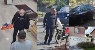 (VIDEO) Haos i divljaštvo bez presedana u Kuli: Pomahnitali blokader Zoran Sekeruš nastavio krvavi pir! Posle sekire i razbijenih štandova, na red došli kućni zidovi i službeni automobili!