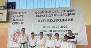 Karate klub „Obilić“ osvojio devet medalja na Kupu Vojvodine